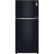 LG 506-Litres Fridge GN-C702SGGU; Black Curved Glass Top Freezer Refrigerator , Net Capa (506),with Inverter Linear Compressor & DoorCooling+