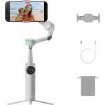 Insta360 Flow 2 Pro Grey - Foldable AI Phone Gimbal, Track in 200+ Apps with Apple DockKit, Multi-Person Tracking, 360º Pan Tracking, Built-in Tripod/Selfie Stick, iPhone/Android Portable Stabilizer