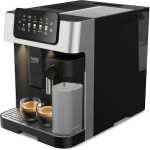 Beko Automatic Bean to Cup Espresso Coffee Machine, CEG 7304X with 19 Bar, 1350W, Touch Control LCD Display, 2L Water Capacity, 600ml Milk Container Capacity - Stainless Steel