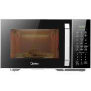 Midea 30L 2-in-1 Microwave Oven with Grill, Digital Touch Control, Child-Safety-Lock, 11 Pre-programmed Menus, LED Display, Grilling Roasting & Cooking Functions, Full Glass Finish - EG9P032MX