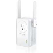 TP-Link TL-WA860RE WiFi Extender Booster with Passthrough Socket, Ethernet Port N300Mbps, Internet Booster, WiFi Repeater,WiFi Extender,App Control, WiFi Booster Range Extender, Plug and Play,UK Plug