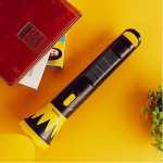 Krypton Rechargeable LED Torch with Solar Panel- KNFL5159, Rechargeable and Easy to Use, Energy Efficient Design with Solar Panel and AC Charging, Compact, Portable and Light-Weight Design with 6 Hours Operating Time, Perfect for Indoor and Outdoor Use, Yellow and Black