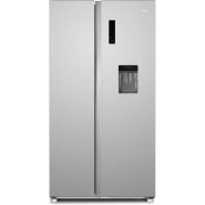 CHiQ 800L Side-By-Side Fridge CSS8000NPIK3, Inverter and No Frost Technology, Water Dispenser, LED Display (Silver) (3YRs WRTY)