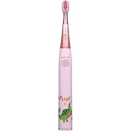 GREEN LION Electric Toothbrush for Kids with 3 Function modes and 2 Intensity Modes / Shining Lights / 2Brush Heads / for 2-10 Years Old / Food-Grade Bristles/ Children Oral Hygiene Tooth Brush