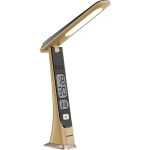 GREEN LION Led Table Lamp / Adjustable Brightness & Angle / Digital Time & Date / 3Light Modes / Adjustable Color Temperature for Reading /36 pcs LED Beads / 190 LM Brightness Night Lamp - Wooden