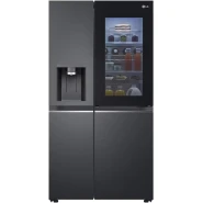 LG 674L Side by Side Fridge GC-X257CQES- InstaView, UVnano™ Dispenser, HygieneFresh+™, Water & Ice Dispenser, Child Lock, ThinQ Refrigerator - Matte Black