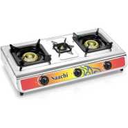 Saachi Triple Burner Gas Stove NL-GAS-5224-ST With Automatic Ignition (1YRS WRNTY)