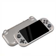 M17 Handheld Game Console Built-in 10000 Games, 4.3-Inch IPS Screen Retro Video Gaming Console for Kid Adult, Cortex-A7 CPU, Linux/Emelec 4.3 System, 3D Joystick -64G Silver (64)