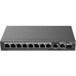 Ruijie Reyee RG-ES210GS-P, 10-Port Gigabit Smart Cloud Managed PoE Switch, Lifetime Management, IP Camera Recognition, Unique Value for CCTV Network