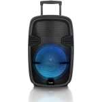Saachi Rechargeable Trolley Speaker – NL-SP-6341 15" Woofer, Wireless Microphone & Remote Party-Ready - Black