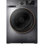 TCL 10Kg Front Load Washing Machine P210FLG, 1200 RPM, Direct Drive Inverter Motor, 15 Programs, Drum Clean, Delay Start, Child Safety Lock, Honeycomb Drum - Grey