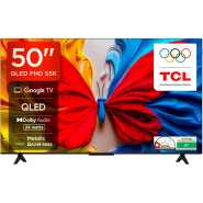 TCL 50 Inch Smart TV QLED HDR 10 Google TV 50S5K, Full HD, Dolby Audio, Game Mode, Multiple Eye Care with Slim Design (2025 Model), Youtube, Netflix, Prime Video, Chromecast Built-in, Free To Air Decorder - Black