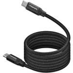 PROMATE USB-C to USB-C Premium Magnetic Self-Organizing Cable with 60W Power Delivery and 120cm Durable Nylon Braided Sync and Charge Cable, Reversible Connectors, Thick Copper Core