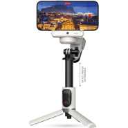 Green Lion Palermo Gimbal Tripod Stand with Remote Control, 3-Mode Shooting, Single Axis Stabilizer, Universal Phone Holder, 4-7 Hours Working Time, 60–84mm Phone Holder Size - White