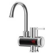 LCD Electric Speed Hot Water Faucet, Stainless Steel Electric Faucet, 360°Rotating, Portable and Adjustable, Temperature Display Electric Faucet