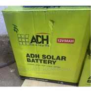 ADH 50 AHmps 12 V Durable Solar Battery ,Lights 5-8 Bulbs ,Black - 1 Year Warranty.