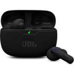 JBL Wave Beam 2, Wireless Noise Cancelling Bluetooth Earbuds with 40h Playtime, JBL Pure Bass Sound, Smart Ambient Technology and Multi-Point Connection, Closed-Back Stick Design, Black