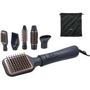 Philips 5000 Series Air Styler for Drying & Styling In One-Go, From Wet To Dry Styling With Ionic Care And Argan-Oil Infused Brush, 5 Attachments, Black - BHA530/03
