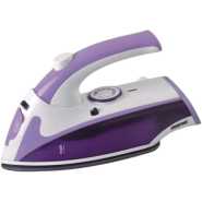 Geepas 800W Travel Iron with Foldable Handle – Non-Stick Soleplate, Adjustable Thermostat, Transparent Water Tank, Lightweight Design – GSI7805