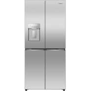 Hisense 610L French Door Fridge with Non-Plumbed Ice and Water Dispenser, WiFi Connectivity, My Fresh Choice - Silver