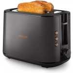 Philips 5000 Series Toaster - 950W, Auto Shut-off, Reheat Mode, Bun Warming Rack, Black & Copper - HD2650/31