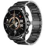 GREEN LION Chrono Pro Smart Watch with AMOLED Display and Hight-Fidelity BT Calling / 7 Days Working Time / Full-View Touch Display / Voice Recording / 100+ Sports Modes / Rotary Encoder Button / Pedometer - Black