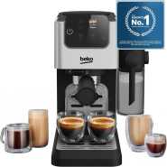 Beko Digital Espresso 15 Bar Pressure, 1.1L CAPACITY, 300ml Milk Container, LCD Screen, 1628 Watts, Ground Bean Storage CEP5304X - Stainless Steel