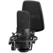 Boya Large Diaphragm Condenser Microphone- Black