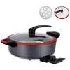 Sonifer Household Non Stick 6.5L Die Cast Aluminum Deep Frying Pan Table Micro Pressure Electric Cooking Pot With Multi Speed Knob Temperature Control Saucepans