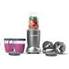 NutriBullet 600 Watts, 9pc Accessories, Multi-Function High Speed Blender, Mixer System With Nutrient Extractor, Smoothie Maker, Grey, NBR-1212M, 1-year Limited Warranty